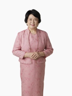 Confident Asian woman smiling