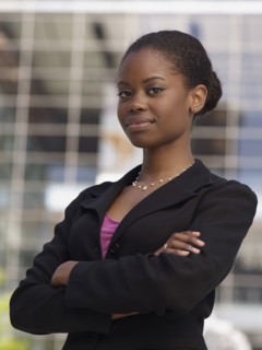 Confident African businesswoman