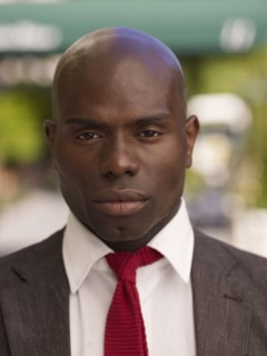 Serious African businessman