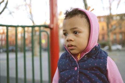Serious mixed race girl