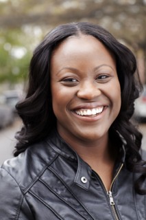 Woman smiling