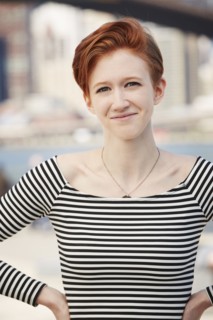 Smiling Caucasian woman with nose ring