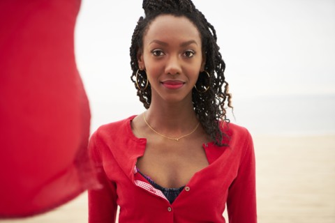 Black woman smiling