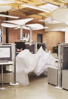Sculpture in modern office