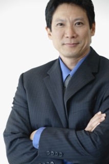 Japanese businessman with arms crossed