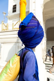 Indian man wearing large turban