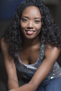 Glamorous mixed race woman