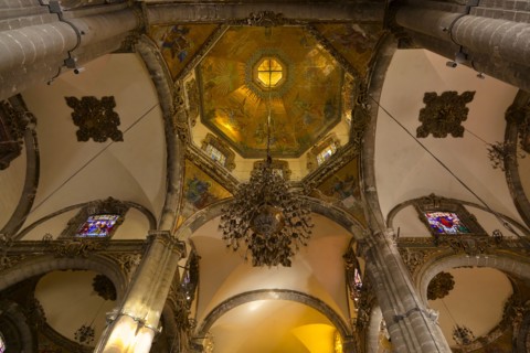 Ceiling of ornate church