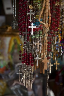 Close up of rosaries