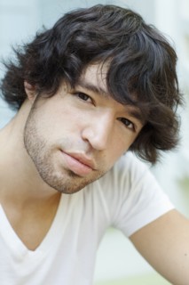 Serious mixed race man