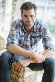 Caucasian man smiling