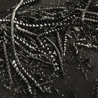 Discarded metal shavings