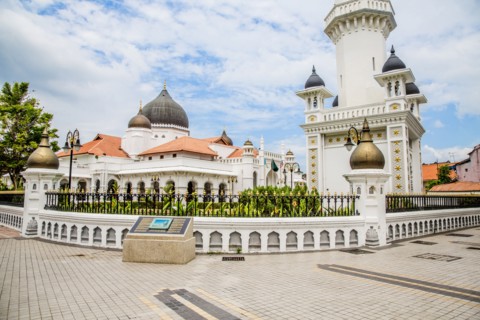 Kapitan Keling Mosque under blue sky