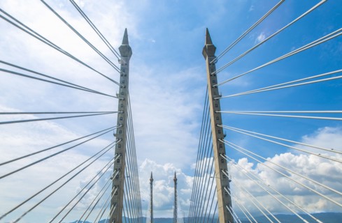Suspension cables of Penang bridge