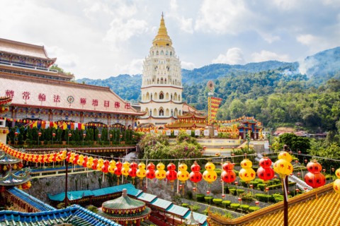 Chinese lanterns at Kek Lok Si temple