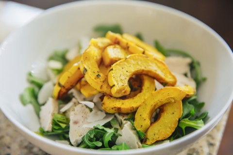 Bowl of vegetables and salad