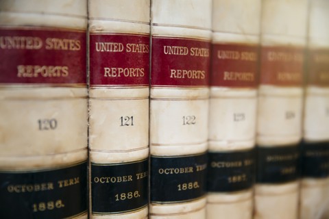 Close up of report reference books