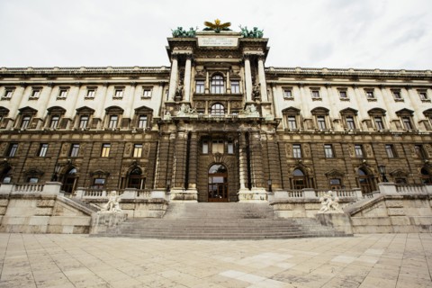 Staircase to building in Vienna