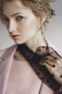 Close up of serious Caucasian woman