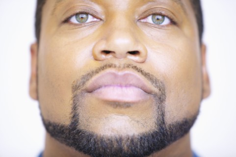 Close up portrait of man with beard and mustache