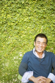 Portrait of man laughing