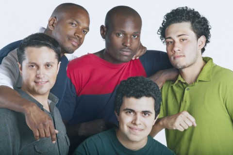 Men smiling for the camera