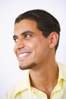 Close up of Egyptian man smiling