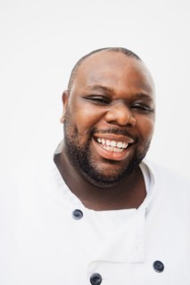 African man laughing
