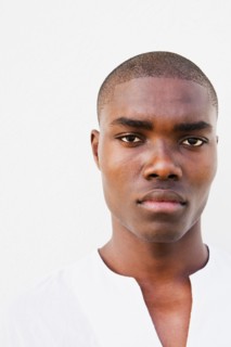 Serious African man