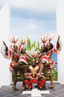 African group wearing traditional clothing