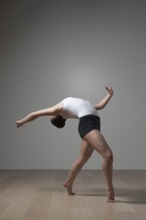 Graceful Caucasian ballet dancer