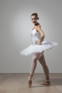 Graceful ballet dancer in tutu