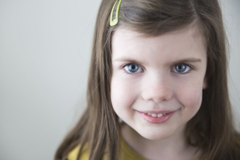 Portrait of smiling Caucasian girl
