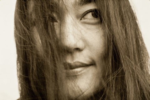 Close up of smiling Japanese woman