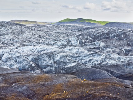 Snow on remote rock formations