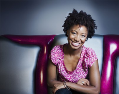 Smiling African American woman