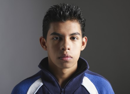 Close up of Hispanic teenager