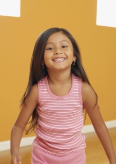 Laughing Hispanic girl