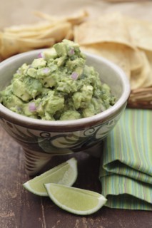 Guacamole and limes