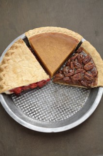 Various slices of fresh