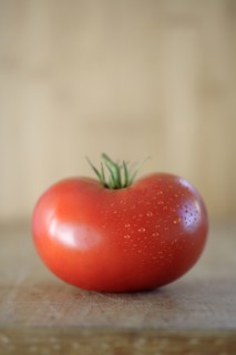 One red tomato