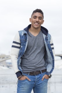 Portrait of smiling Mixed Race man