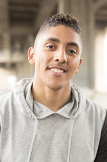 Portrait of smiling Mixed Race man