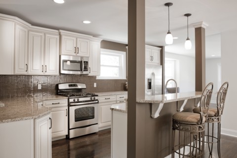 Interior of elegant kitchen