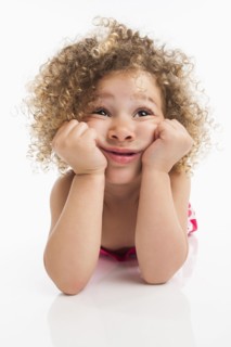 Bored mixed race girl