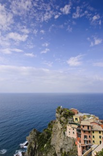 Apartment buildings overlooking ocean
