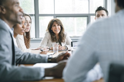 Businesspeople in meeting