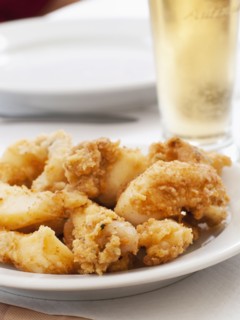 Close up of fried Portuguese sardines
