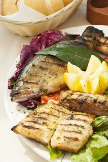 Various grilled trout