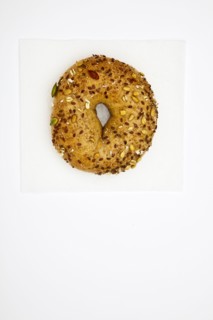 One multigrain bagel